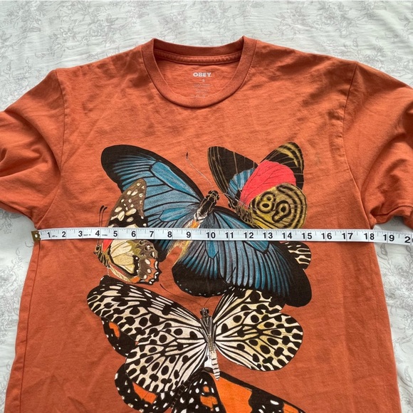 OBEY Butterfly Flee Womens Tee size S - Picture 3 of 11